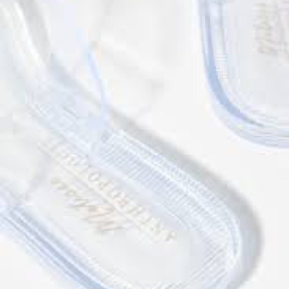 Anthropologie Matisse Clear Jelly Slide Sandals w/ Multi-Colored Glitter - Picture 16 of 16